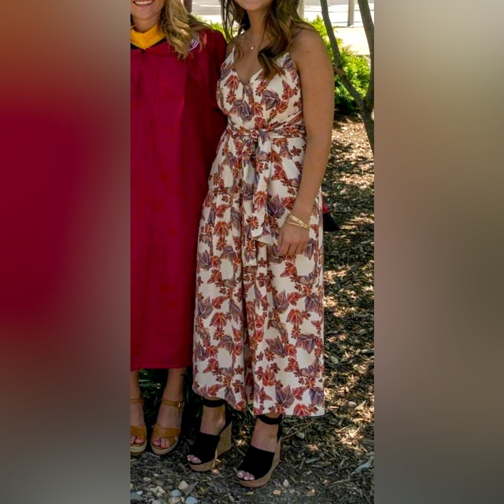 Free People Floral Jumpsuit